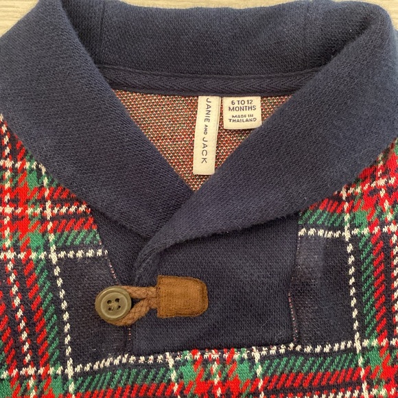 Janie and Jack Baby Shawl Collar One-Piece, Size 6-12 months - Picture 2 of 4